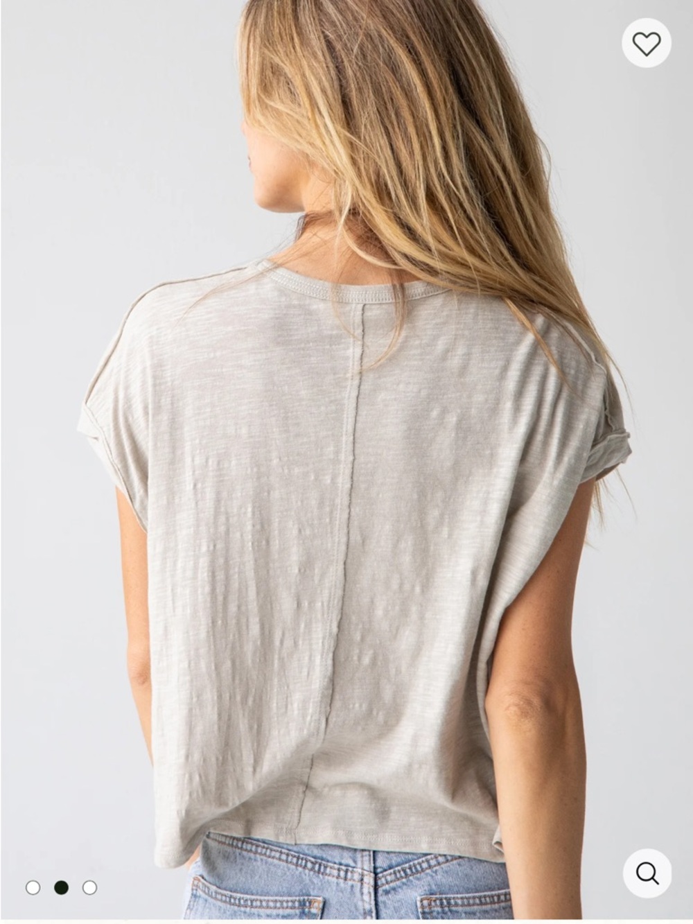 NATURAL LIFE Boxy Boho Tee with Flowers - Picture 7 of 8